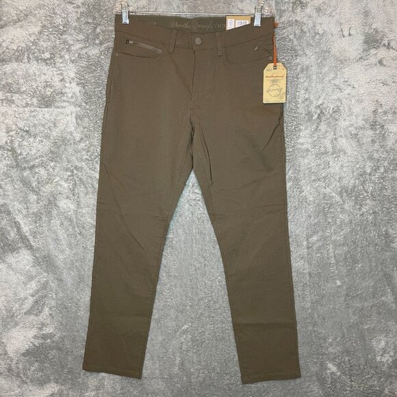 Weatherproof Men Slim Straight Momentum 5 Pocket Flex Waist Stretch Pant 32x30 - Picture 1 of 9